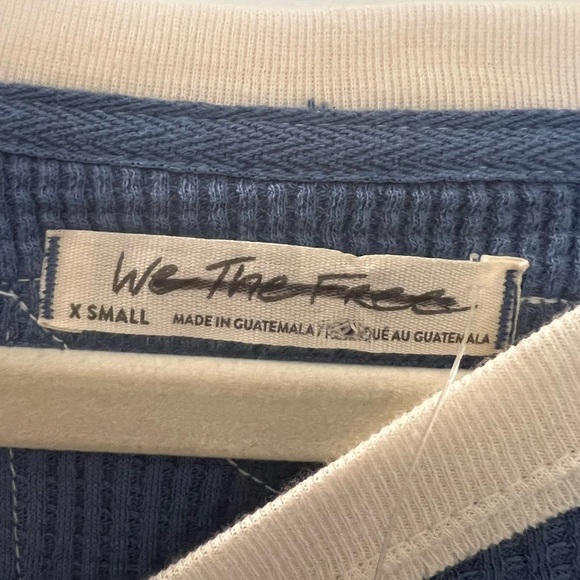 We The Free Tops | Jayson Ringer Waffle Knit Long Sleeve Thermal Top - Picture 6 of 9